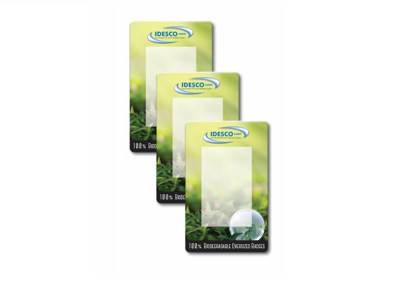 image of Idesco's biodegradable event badges